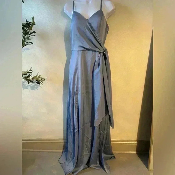 Chi Chi London Satin Finish Draped Maxi‎ - Picture 1 of 8